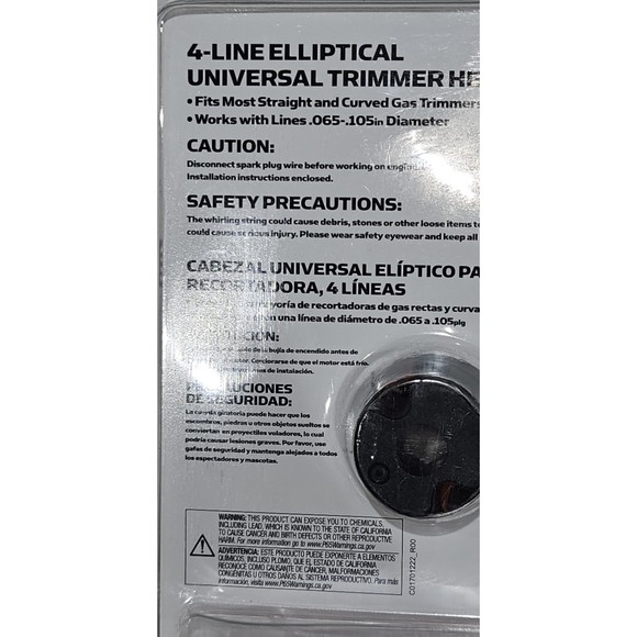 New PowerCare 4 Line Elliptical Universal Trimmer Head For Gas Trimmers - Picture 5 of 8